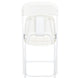White |#| Folding Chair - White Plastic – 650LB Weight Capacity - Event Chair