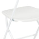 White |#| Folding Chair - White Plastic – 650LB Weight Capacity - Event Chair