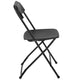 Black |#| Folding Chair - Black Plastic – 650LB Weight Capacity - Event Chair
