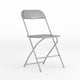 Grey |#| Folding Chair - Grey Plastic – 650LB Weight Capacity - Event Chair