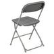 Grey |#| Folding Chair - Grey Plastic – 650LB Weight Capacity - Event Chair