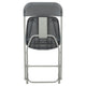 Grey |#| Folding Chair - Grey Plastic – 650LB Weight Capacity - Event Chair