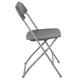 Grey |#| Folding Chair - Grey Plastic – 650LB Weight Capacity - Event Chair