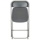 Grey |#| Folding Chair - Grey Plastic – 650LB Weight Capacity - Event Chair
