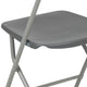 Grey |#| Folding Chair - Grey Plastic – 650LB Weight Capacity - Event Chair