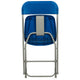 Blue |#| Folding Chair - Blue Plastic – 650LB Weight Capacity - Event Chair