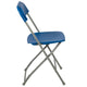 Blue |#| Folding Chair - Blue Plastic – 650LB Weight Capacity - Event Chair