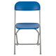 Blue |#| Folding Chair - Blue Plastic – 650LB Weight Capacity - Event Chair