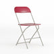 Red |#| Folding Chair - Red Plastic – 650LB Weight Capacity - Event Chair