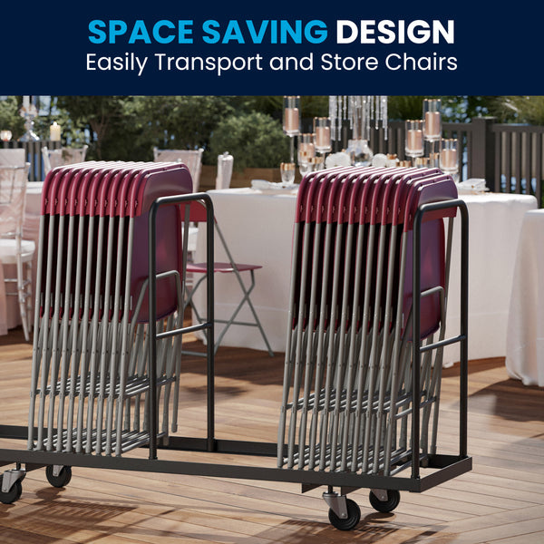 Red |#| Folding Chair - Red Plastic – 650LB Weight Capacity - Event Chair