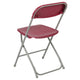 Red |#| Folding Chair - Red Plastic – 650LB Weight Capacity - Event Chair