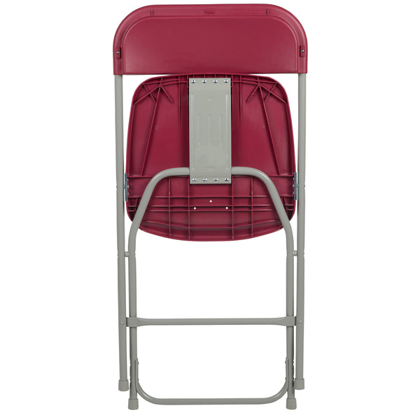 Red |#| Folding Chair - Red Plastic – 650LB Weight Capacity - Event Chair