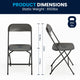 Black |#| Folding Chair - Black Plastic – 650LB Weight Capacity - Event Chair