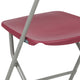 Red |#| Folding Chair - Red Plastic – 650LB Weight Capacity - Event Chair