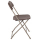 Brown |#| Folding Chair - Brown Plastic – 650LB Weight Capacity - Event Chair
