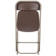 Brown |#| Folding Chair - Brown Plastic – 650LB Weight Capacity - Event Chair