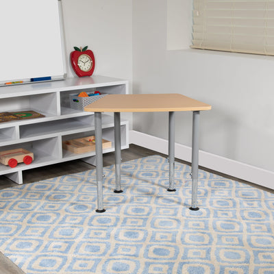 Hex Collaborative Student Desk (Adjustable from 22.3" to 34") - Home and Classroom - View 2
