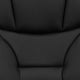 High Back Black LeatherSoft Executive Swivel Office Chair w/Lip Edge Base & Arms