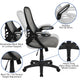 Light Gray |#| High Back Light Gray Mesh Ergonomic Office Chair w/ Black Frame and Flip-up Arms