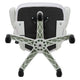 White |#| High Back White Mesh Ergonomic Office Chair with White Frame and Flip-up Arms