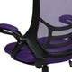 Purple |#| High Back Purple Mesh Ergonomic Office Chair with Black Frame and Flip-up Arms