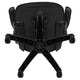 Black |#| High Back Black Mesh Ergonomic Office Chair with Black Frame and Flip-up Arms
