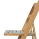 Oak |#| Commercial Grade Solid Wood Portable Folding Dining Chair, Oak Finish