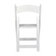White |#| Commercial Grade Solid Wood Portable Folding Dining Chair, White Finish