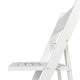 White |#| Commercial Grade Solid Wood Portable Folding Dining Chair, White Finish