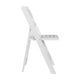 White |#| Commercial Grade Solid Wood Portable Folding Dining Chair, White Finish