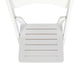 White |#| Commercial Grade Solid Wood Portable Folding Dining Chair, White Finish