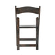 Early American Wood |#| Commercial Grade Solid Wood Portable Folding Dining Chair, Early American Finish
