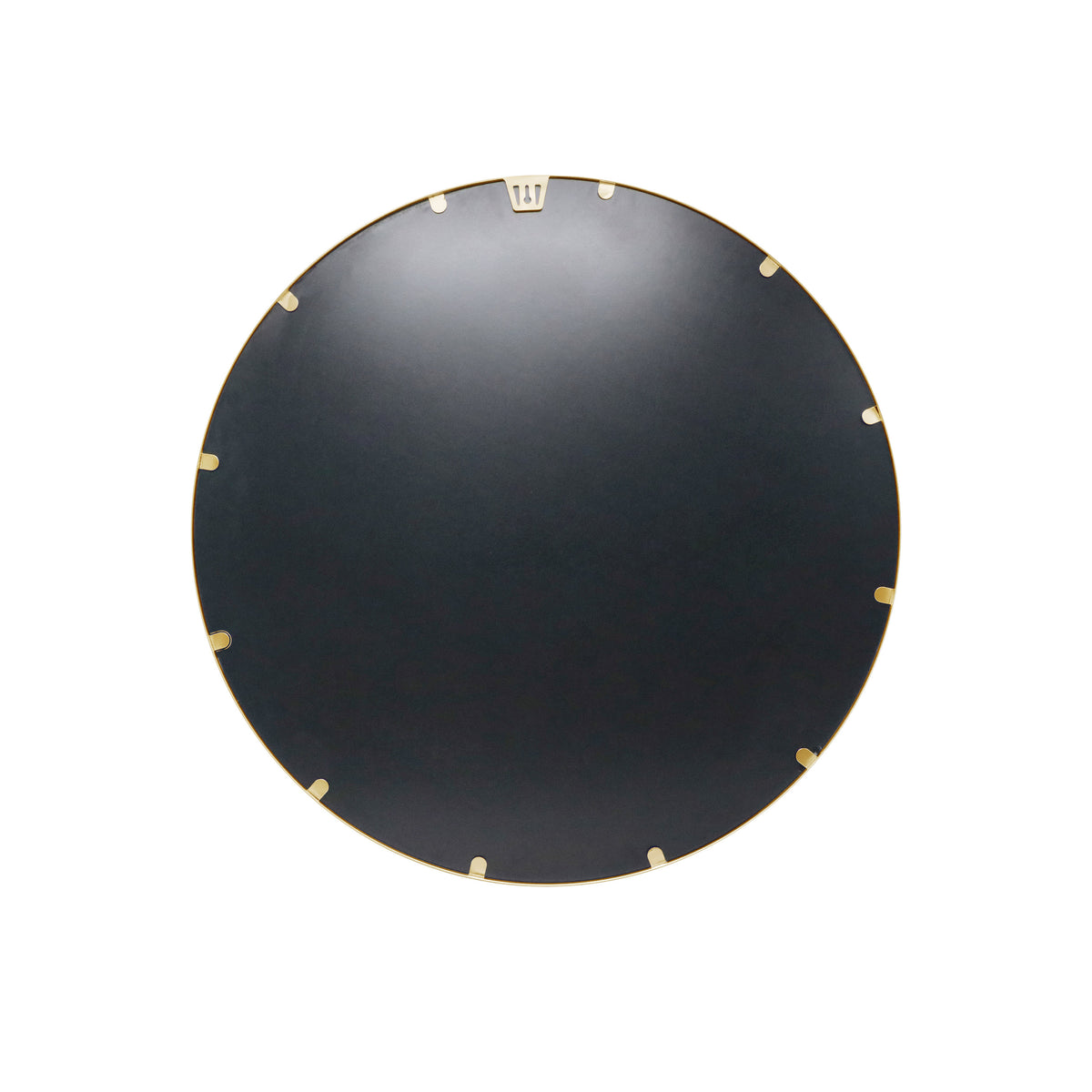 Gold,24inch Round |#| Wall Mount 24 Inch Shatterproof Round Accent Wall Mirror with Gold Metal Frame