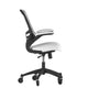 White Mesh/Black Frame |#| Ergonomic Swivel Task Chair with Roller Wheels & Flip Up Arms - White Mesh