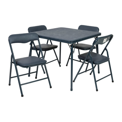 Kids Colorful 5 Piece Folding Table and Chair Set - View 1