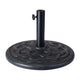 Bronze |#| Universal Bronze Cement Patio Umbrella Base - Weatherproof - 19.25inch Diameter