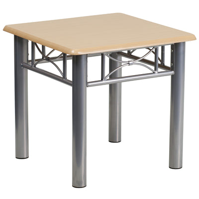 Laminate End Table with Steel Frame