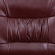 Burgundy LeatherSoft/Black Frame |#| Burgundy LeatherSoft Executive Side Reception Chair w/ Black Frame - Home Office