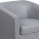 Gray |#| Gray LeatherSoft Lounge Chair - Reception &Home Office Furniture - Guest Chair