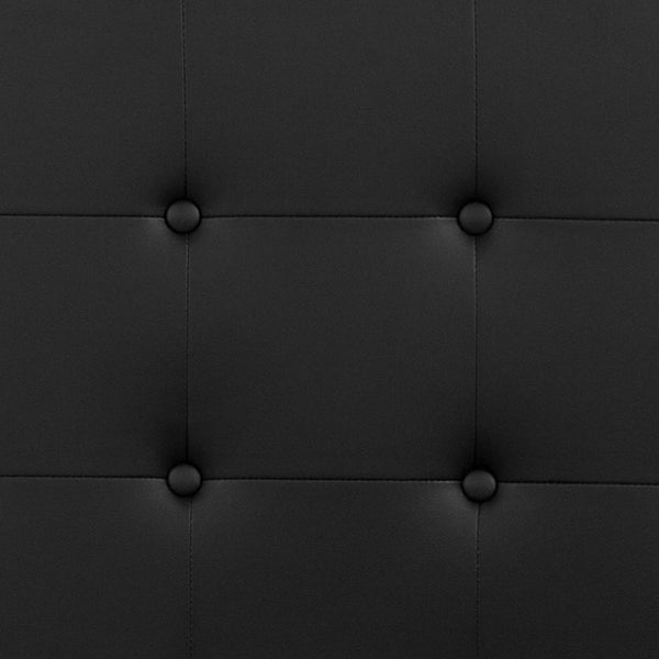 Brown,King |#| Button Tufted Upholstered King Size Headboard in Brown Vinyl