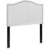 Lexington Arched Upholstered Headboard with Accent Nail Trim
