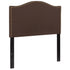 Lexington Arched Upholstered Headboard with Accent Nail Trim