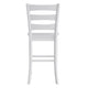 White Wash |#| Commercial Grade Wooden Bar Height Stool in Antique White Wash, Set of 2
