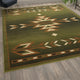 Green,8' x 10' |#| Multipurpose Southwestern Style Patterned Indoor Area Rug - Green - 8' x 10'