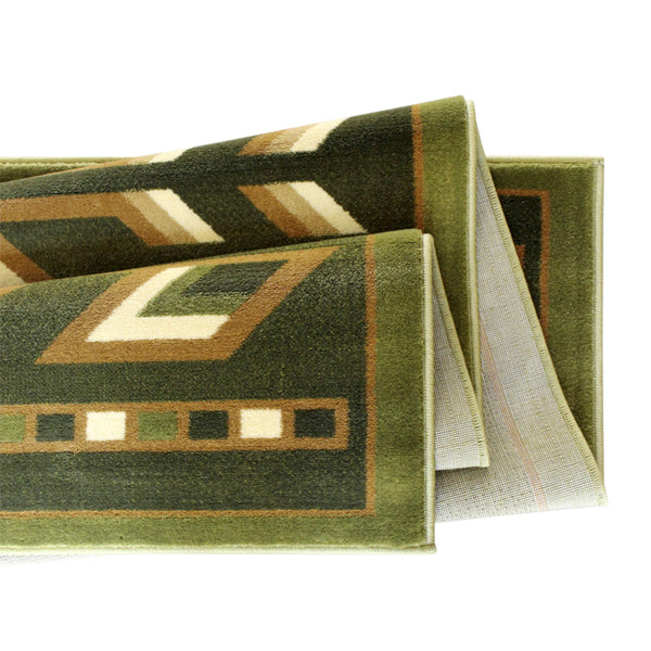 Green,6' x 9' |#| Multipurpose Southwestern Style Patterned Indoor Area Rug - Green - 6' x 9'