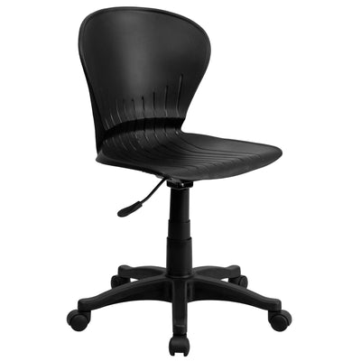 Low Back Plastic Swivel Task Office Chair