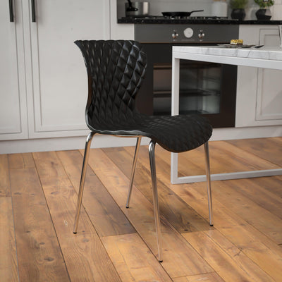 Lowell Contemporary Design Plastic Stack Chair - View 2