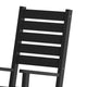 Black |#| Classic Commercial Grade Outdoor All-Weather HDPE Rocking Chair in Black