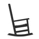 Black |#| Classic Commercial Grade Outdoor All-Weather HDPE Rocking Chair in Black