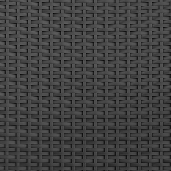 Black |#| Indoor/Outdoor Stacking Steel Framed Black Wicker Dining Armchairs - 2 Pack